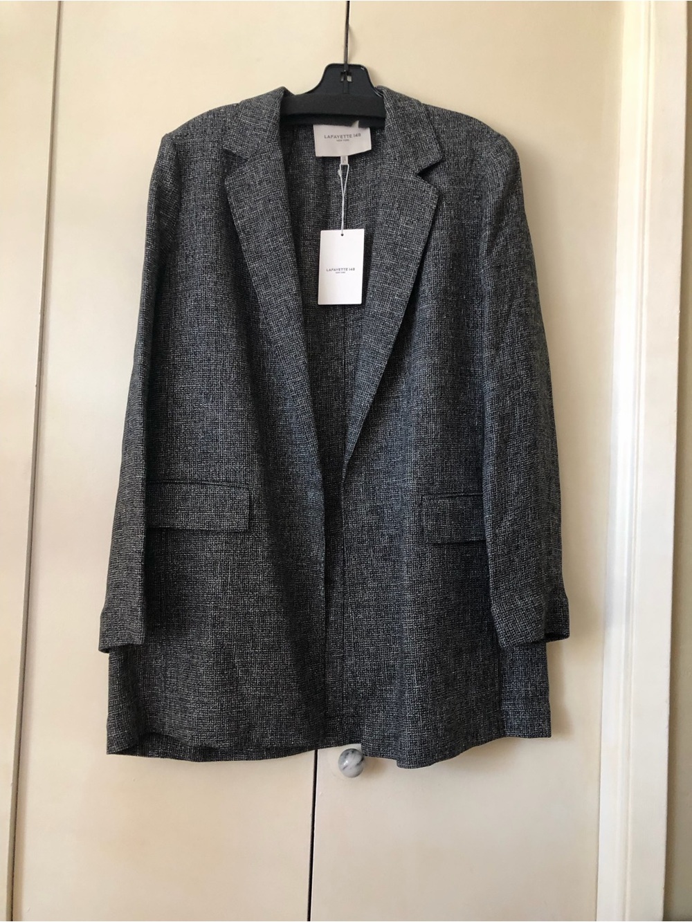 Lafayette 148 New York Black-Multi Tweed Blazer
